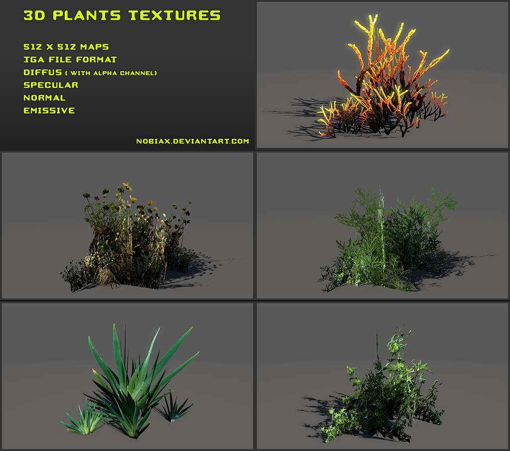 Plants textures Pack 01 OpenGameArt org